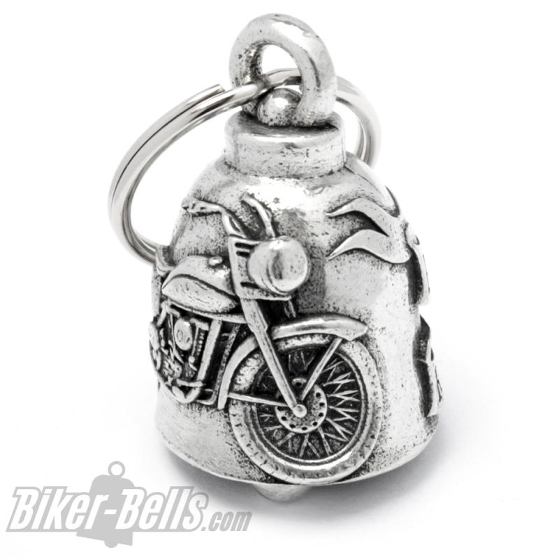 Live To Ride Biker-Bell mit Motorrad Chopper Glücksbringer Glocke Ride Bell Geschenk